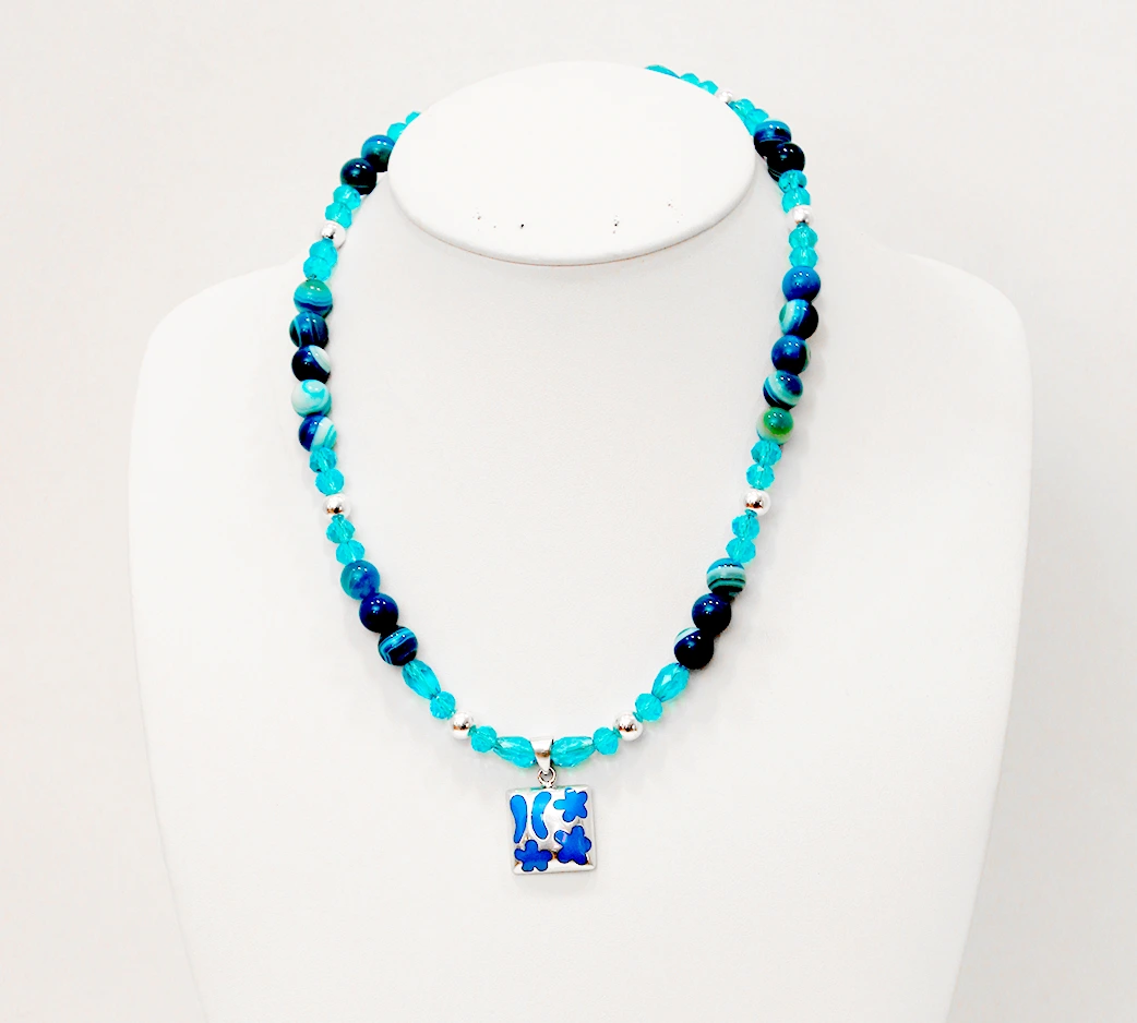 Semiprecious stone and Swarovski13