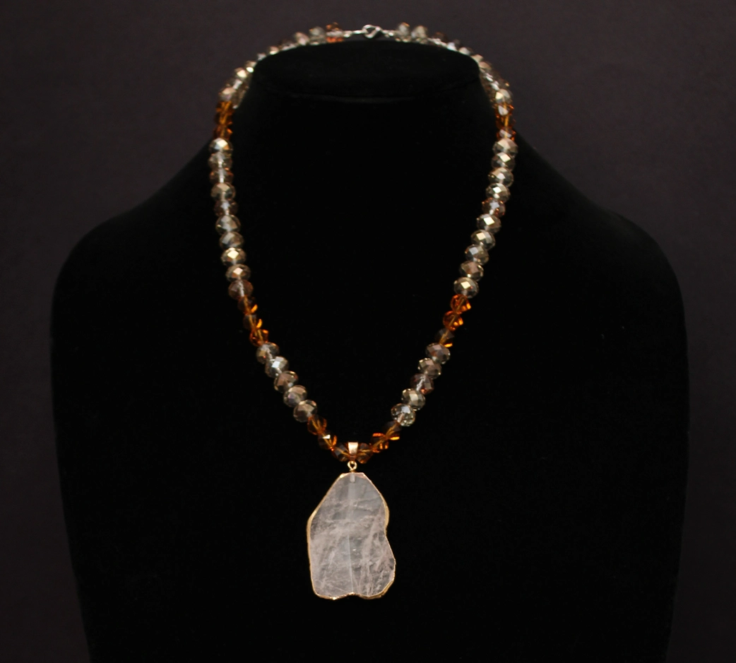 Swarovski necklace and earrings